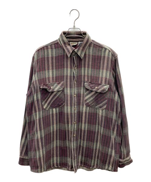 FIVE BROTHER（ファイブブラザー）FIVE BROTHER (ファイブブラザー) 長袖シャツ レッド サイズ:XLの古着・服飾アイテム