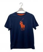 POLO RALPH LAURENポロ・ラルフローレン）の古着「Tシャツ」｜ネイビー×オレンジ