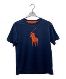 POLO RALPH LAUREN（ポロ・ラルフローレン）の古着「Tシャツ」｜ネイビー×オレンジ