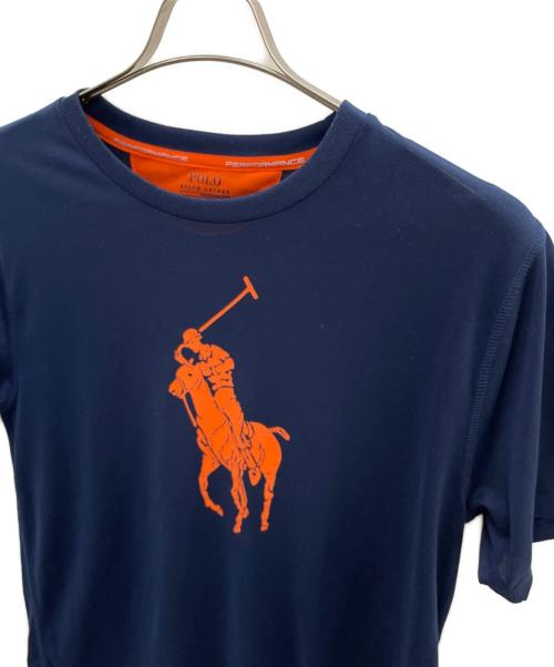 POLO RALPH LAUREN（ポロ・ラルフローレン）POLO RALPH LAUREN (ポロ・ラルフローレン) Tシャツ ネイビー×オレンジ サイズ:XLの古着・服飾アイテム
