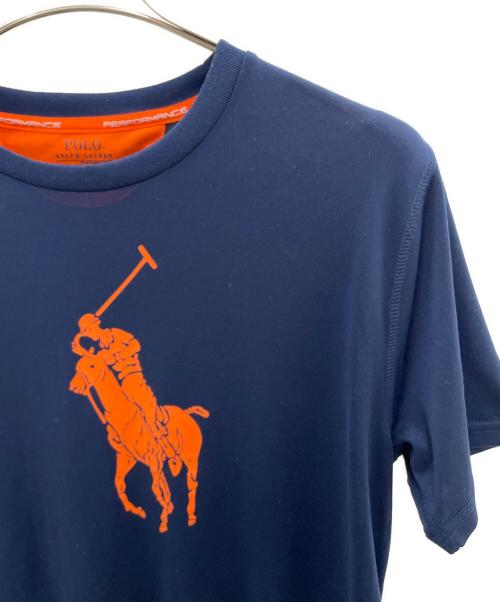 POLO RALPH LAUREN（ポロ・ラルフローレン）POLO RALPH LAUREN (ポロ・ラルフローレン) Tシャツ ネイビー×オレンジ サイズ:XLの古着・服飾アイテム