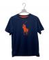 POLO RALPH LAUREN（ポロ・ラルフローレン）の古着「Tシャツ」｜ネイビー×オレンジ