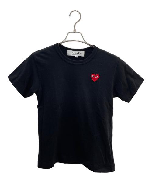 PLAY COMME des GARCONS（プレイコムデギャルソン）PLAY COMME des GARCONS (プレイコムデギャルソン) 半袖カットソー ブラック サイズ:ＸＳの古着・服飾アイテム