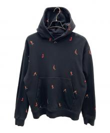 NIKE（ナイキ）の古着「プルオーバーパーカー」｜ブラック×レッド