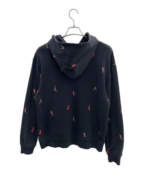 NIKE（ナイキ）NIKE (ナイキ) プルオーバーパーカー ブラック×レッド サイズ:Lの古着・服飾アイテム