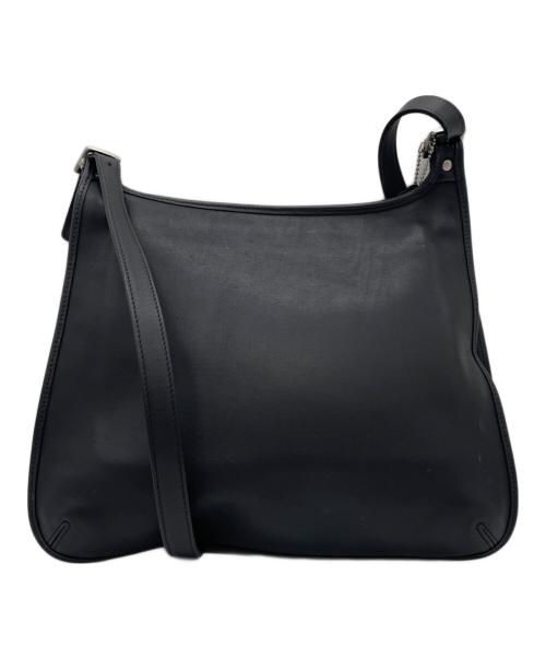 COACH（コーチ）COACH (コーチ) レザーショルダーバッグ ブラックの古着・服飾アイテム