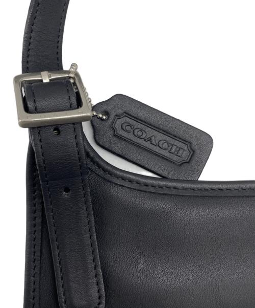 COACH（コーチ）COACH (コーチ) レザーショルダーバッグ ブラックの古着・服飾アイテム