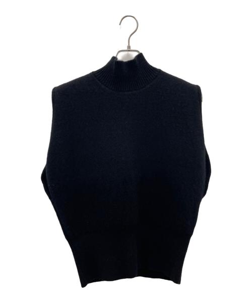 Heve（ヘイヴ）Heve (ヘイヴ) ニットベスト ブラック サイズ:Fの古着・服飾アイテム