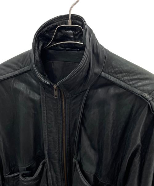 COMSTOCK（カムストック）COMSTOCK (カムストック) レザージャケット ブラック サイズ:40の古着・服飾アイテム