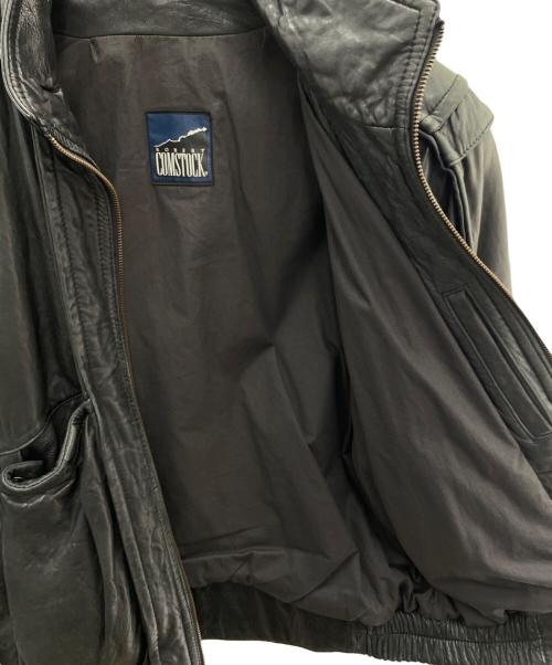 COMSTOCK（カムストック）COMSTOCK (カムストック) レザージャケット ブラック サイズ:40の古着・服飾アイテム