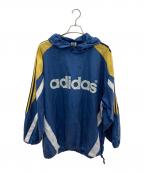 adidas×DESCENTEアディダス×デサント）の古着「ナイロンパーカー」｜ブルー×イエロー