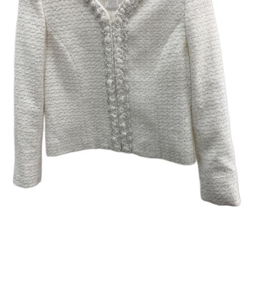 Rene（ルネ）Rene (ルネ) ツイードジャケット ホワイト サイズ:36の古着・服飾アイテム