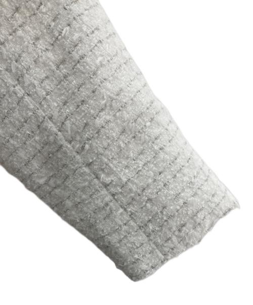 Rene（ルネ）Rene (ルネ) ツイードジャケット ホワイト サイズ:36の古着・服飾アイテム