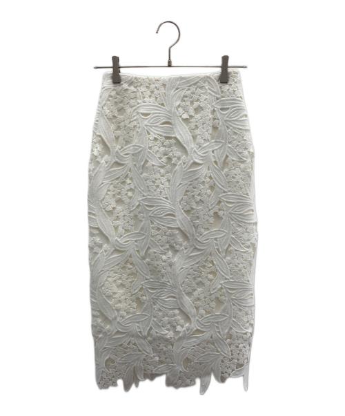 CELFORD（セルフォード）CELFORD (セルフォード) スズランレーススカート ホワイト サイズ:34の古着・服飾アイテム
