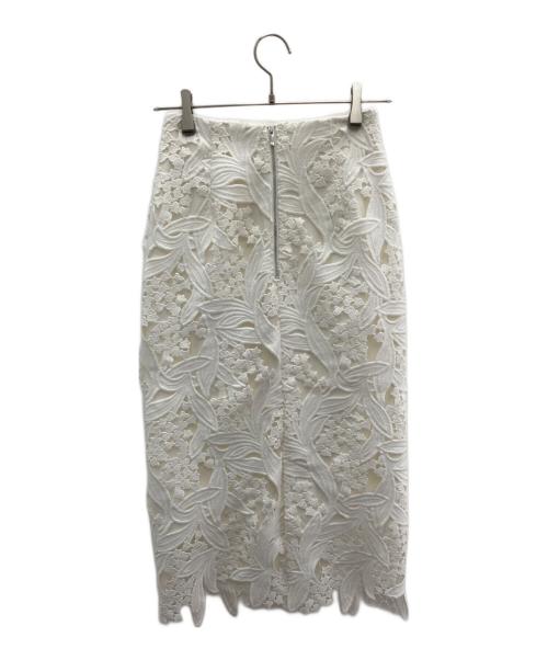 CELFORD（セルフォード）CELFORD (セルフォード) スズランレーススカート ホワイト サイズ:34の古着・服飾アイテム