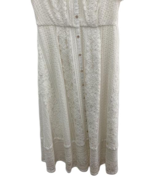 HER LIP TO（ハーリップトゥ）HER LIP TO (ハーリップトゥ) 半袖ワンピース ホワイト サイズ:Sの古着・服飾アイテム