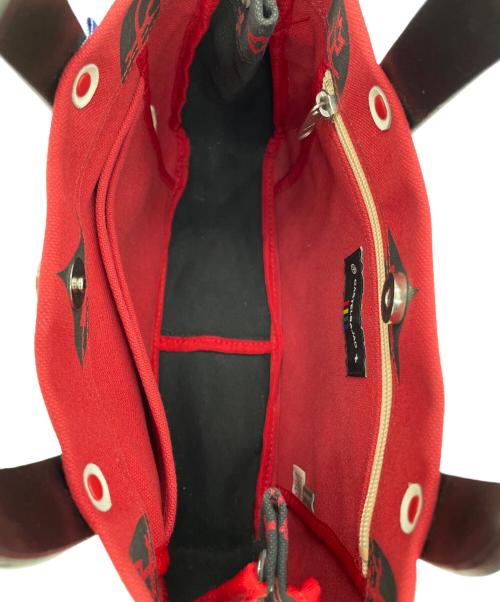 CASTELBAJAC（カステルバジャック）CASTELBAJAC (カステルバジャック) トートバッグ レッドの古着・服飾アイテム