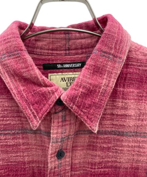AVIREX（アヴィレックス）AVIREX (アヴィレックス) BLEACH WASHED NEP CHECK SHIRT 