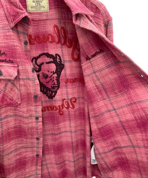 AVIREX（アヴィレックス）AVIREX (アヴィレックス) BLEACH WASHED NEP CHECK SHIRT 