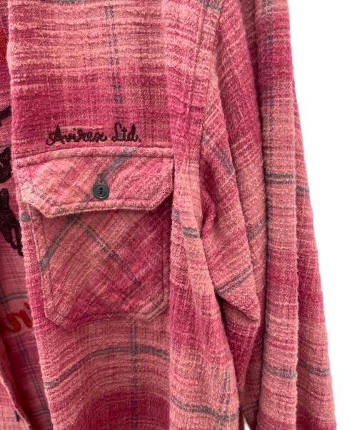 AVIREX（アヴィレックス）AVIREX (アヴィレックス) BLEACH WASHED NEP CHECK SHIRT 