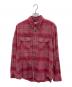 AVIREX（アヴィレックス）の古着「BLEACH WASHED NEP CHECK SHIRT 
