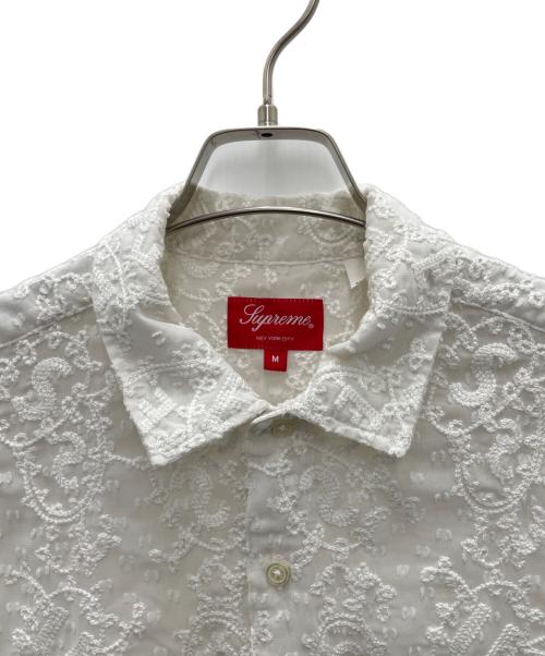 SUPREME（シュプリーム）SUPREME (シュプリーム) 半袖シャツ ホワイト サイズ:Mの古着・服飾アイテム