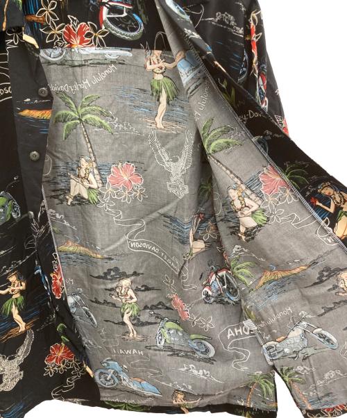 HARLEY-DAVIDSON（ハーレーダビッドソン）HARLEY-DAVIDSON (ハーレーダビッドソン) 半袖シャツ ブラック サイズ:Sの古着・服飾アイテム