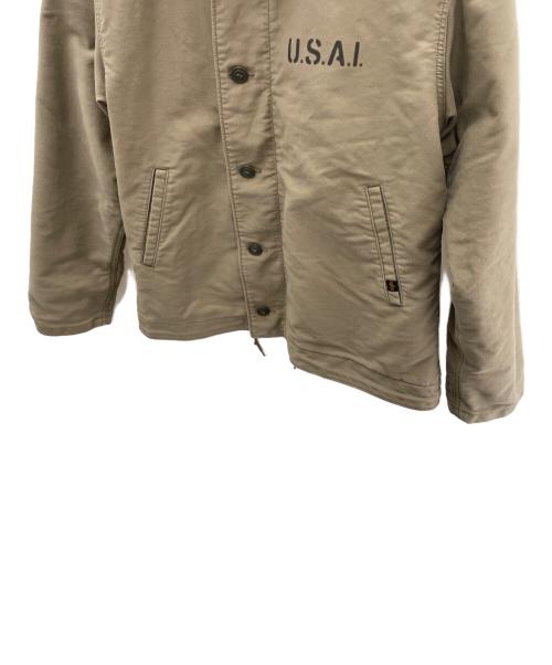 ALPHA（アルファ）ALPHA (アルファ) デッキジャケット オリーブ サイズ:Lの古着・服飾アイテム