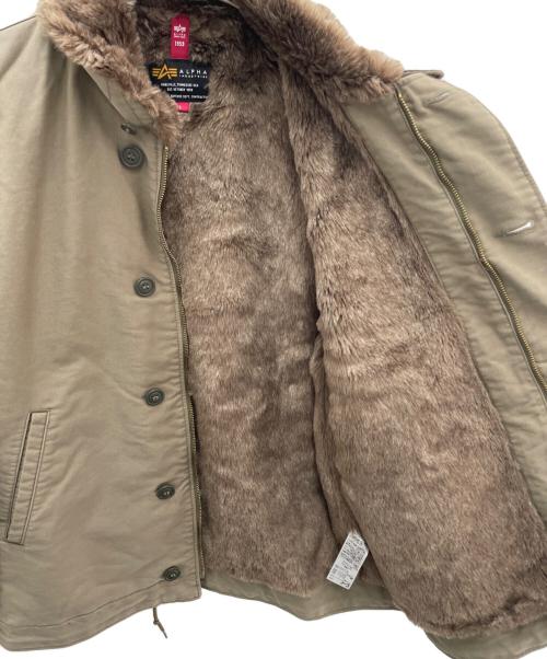 ALPHA（アルファ）ALPHA (アルファ) デッキジャケット オリーブ サイズ:Lの古着・服飾アイテム