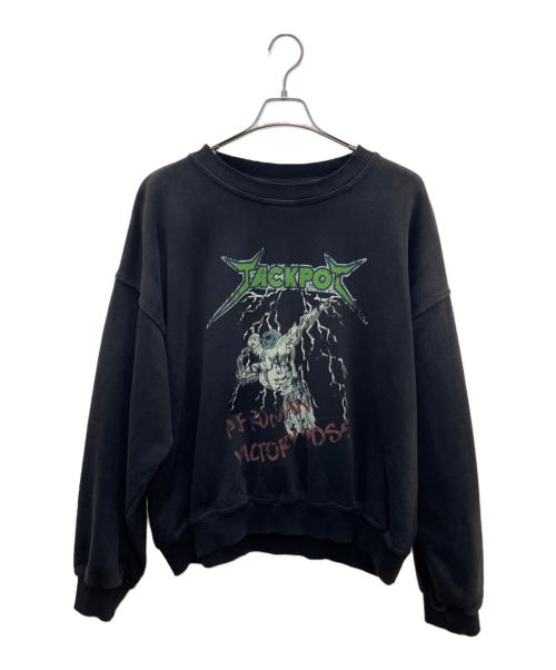 JACKPOT MARKET（ジャックポート マーケット）JACKPOT MARKET (ジャックポート マーケット) スウェット ブラック サイズ:XLの古着・服飾アイテム