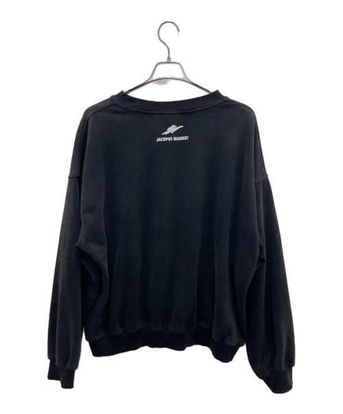 JACKPOT MARKET（ジャックポート マーケット）JACKPOT MARKET (ジャックポート マーケット) スウェット ブラック サイズ:XLの古着・服飾アイテム