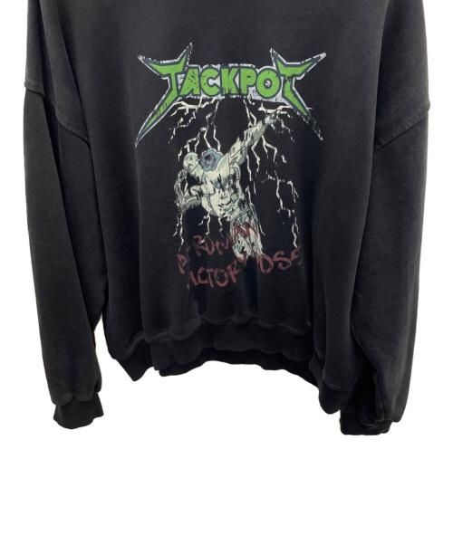 JACKPOT MARKET（ジャックポート マーケット）JACKPOT MARKET (ジャックポート マーケット) スウェット ブラック サイズ:XLの古着・服飾アイテム