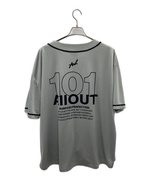 ALL-OUT（オールアウト）ALL-OUT (オールアウト) ベースボールシャツセットアップ グレー サイズ:XLの古着・服飾アイテム