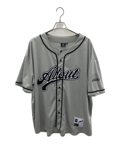 ALL-OUT（オールアウト）ALL-OUT (オールアウト) ベースボールシャツセットアップ グレー サイズ:XLの古着・服飾アイテム