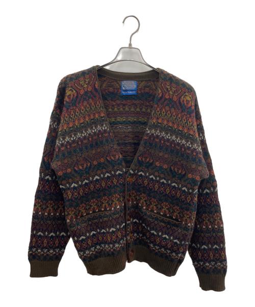 PENDLETON（ペンドルトン）PENDLETON (ペンドルトン) 厚手カーディガン ブラウン サイズ:XLの古着・服飾アイテム