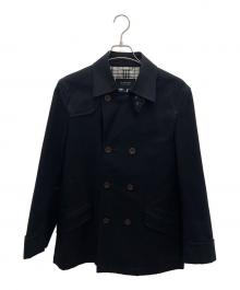 BURBERRY BLACK LABEL（バーバリーブラックレーベル）の古着「Pコート」｜ブラック
