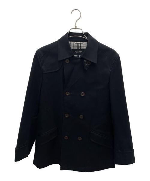 BURBERRY BLACK LABEL（バーバリーブラックレーベル）BURBERRY BLACK LABEL (バーバリーブラックレーベル) Pコート ブラック サイズ:Lの古着・服飾アイテム