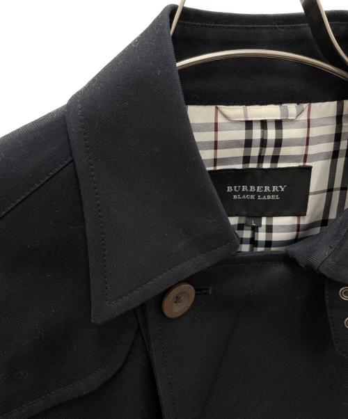 BURBERRY BLACK LABEL（バーバリーブラックレーベル）BURBERRY BLACK LABEL (バーバリーブラックレーベル) Pコート ブラック サイズ:Lの古着・服飾アイテム
