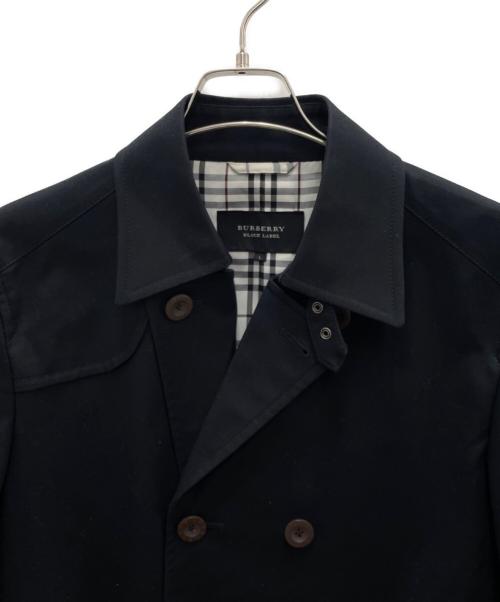 BURBERRY BLACK LABEL（バーバリーブラックレーベル）BURBERRY BLACK LABEL (バーバリーブラックレーベル) Pコート ブラック サイズ:Lの古着・服飾アイテム