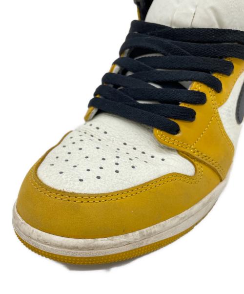 NIKE（ナイキ）NIKE (ナイキ) Air Jordan 1 Retro High OG イエロー×ホワイト サイズ:27の古着・服飾アイテム