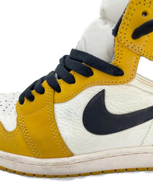 NIKE（ナイキ）NIKE (ナイキ) Air Jordan 1 Retro High OG イエロー×ホワイト サイズ:27の古着・服飾アイテム