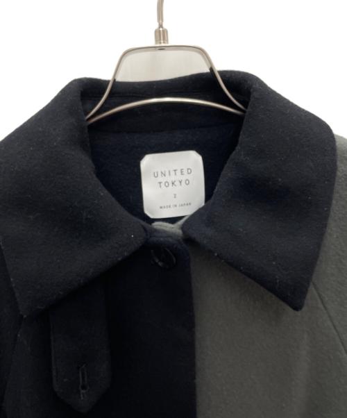 UNITED TOKYO（ユナイテッドトーキョー）UNITED TOKYO (ユナイテッドトーキョー) 2wayステンコート ブラック×カーキ サイズ:2の古着・服飾アイテム