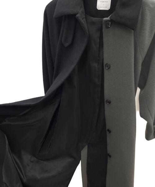 UNITED TOKYO（ユナイテッドトーキョー）UNITED TOKYO (ユナイテッドトーキョー) 2wayステンコート ブラック×カーキ サイズ:2の古着・服飾アイテム