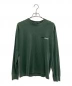 stussyステューシー）の古着「長袖カットソー」｜グリーン