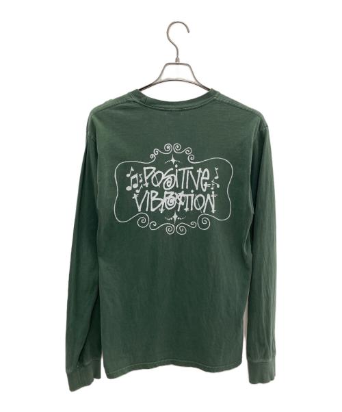 stussy（ステューシー）stussy (ステューシー) 長袖カットソー グリーン サイズ:Mの古着・服飾アイテム