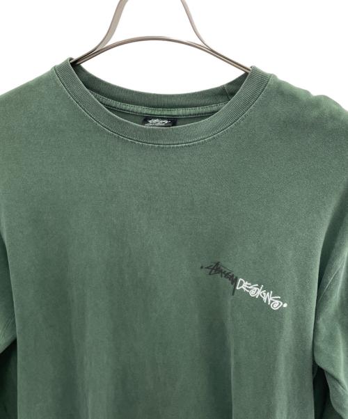 stussy（ステューシー）stussy (ステューシー) 長袖カットソー グリーン サイズ:Mの古着・服飾アイテム