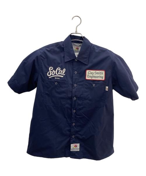CLAY SMITH（クレイスミス）CLAY SMITH (クレイスミス) 半袖シャツ ブルー サイズ:M 未使用品の古着・服飾アイテム