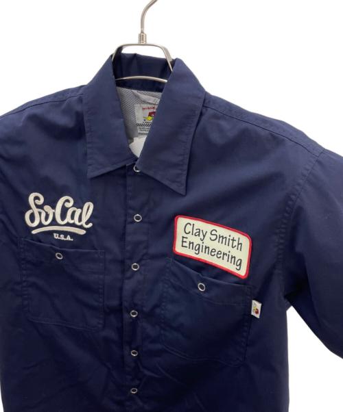 CLAY SMITH（クレイスミス）CLAY SMITH (クレイスミス) 半袖シャツ ブルー サイズ:M 未使用品の古着・服飾アイテム