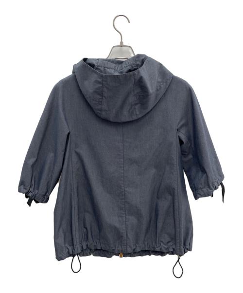HERNO（ヘルノ）HERNO (ヘルノ) 半袖フーデッドジャケット ネイビー サイズ:40の古着・服飾アイテム