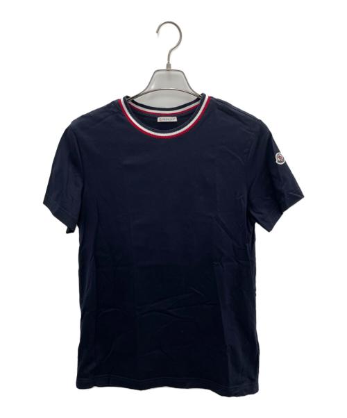 MONCLER（モンクレール）MONCLER (モンクレール) Tシャツ ネイビー×レッド サイズ:Sの古着・服飾アイテム